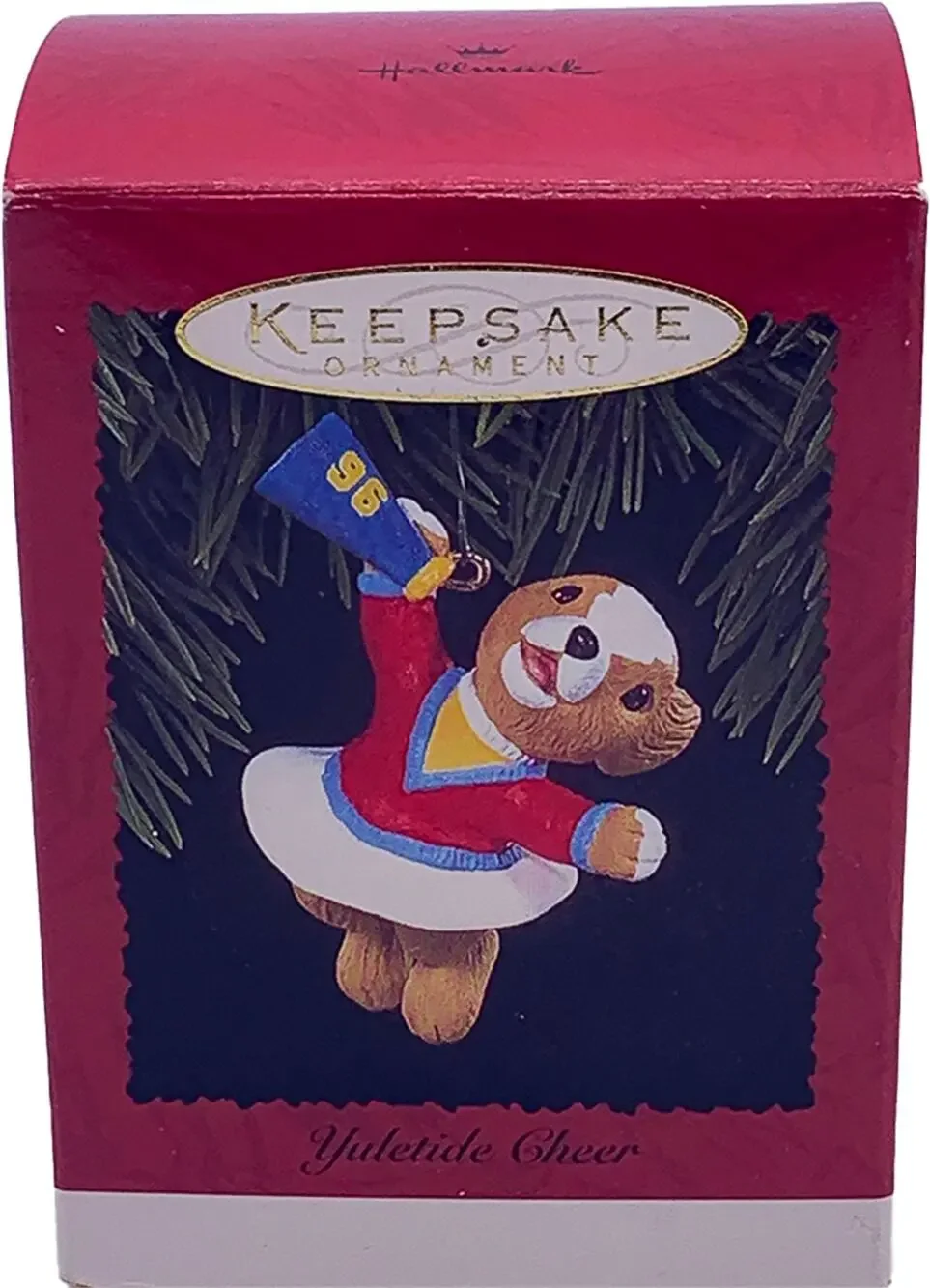 1996 Hallmark Keepsake YULETIDE CHEER Collectible Christmas Ornament in Mint Box